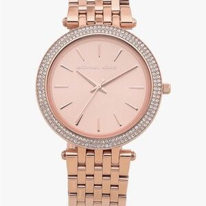 Michael Kors Gold Watch with Crystal Embellishments